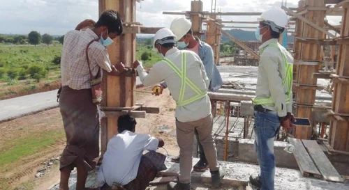 Reinforcement inspection on site